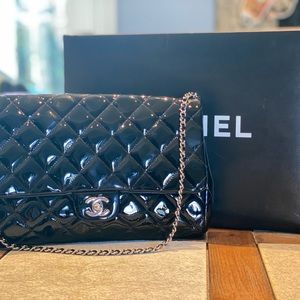 Chanel Quilted Clutch Bag with Chain